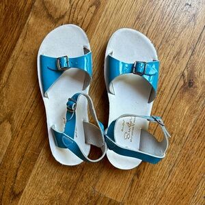 Saltwater Sufer Sandals Teal Blue Size: 3
